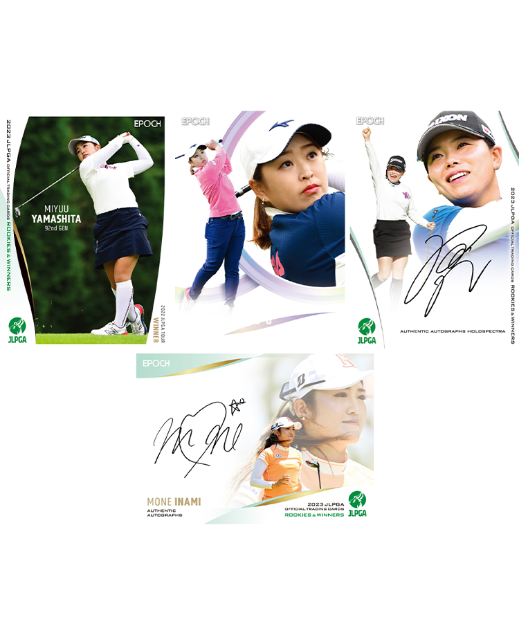 EPOCH 2023 JLPGA OFFICIAL TRADING CARDS ROOKIES & WINNERS 