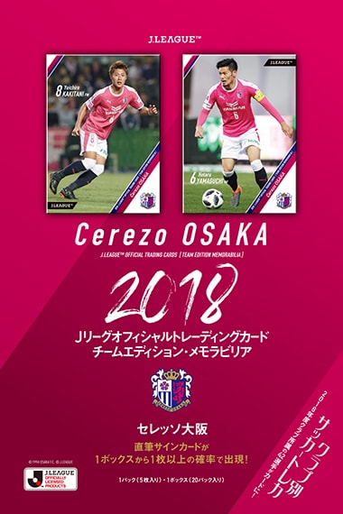 2018 Jリーグオフィシャルトレーディングカード チームエディション･メモラビリア　セレッソ大阪